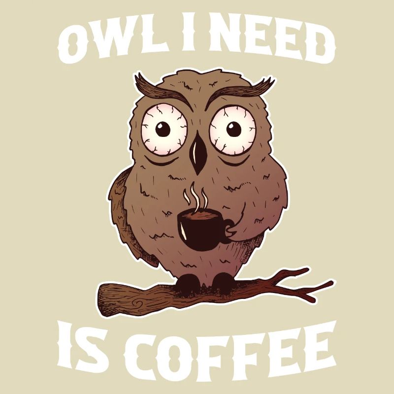 Coffee Owl Eule Geschenk