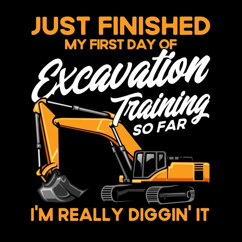 Excavator Heavy Equipment Construction Worker Gift