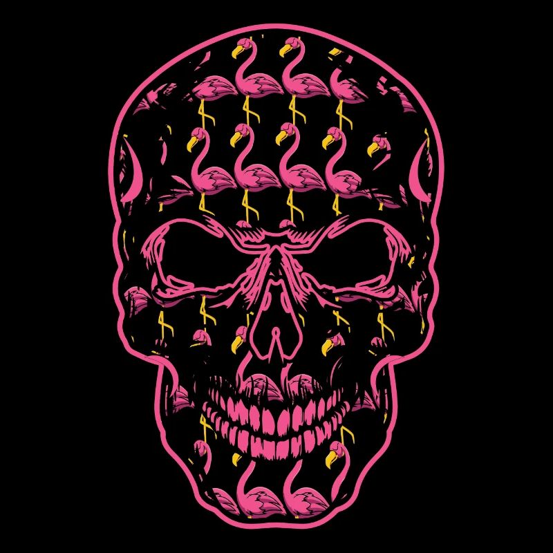 Flamaingo Skeleton Bone Horror Scary Halloween