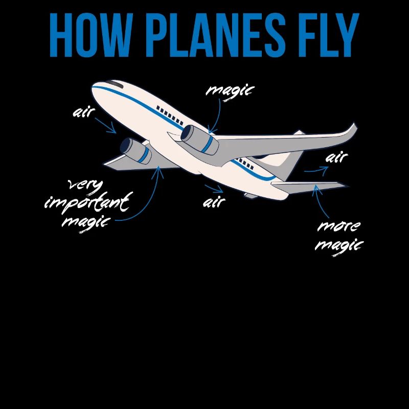 How Planes Fly Pilot Geschenk