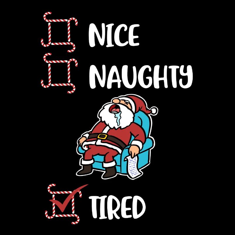 Cadeau de Noël fatigué coquin ou mignon