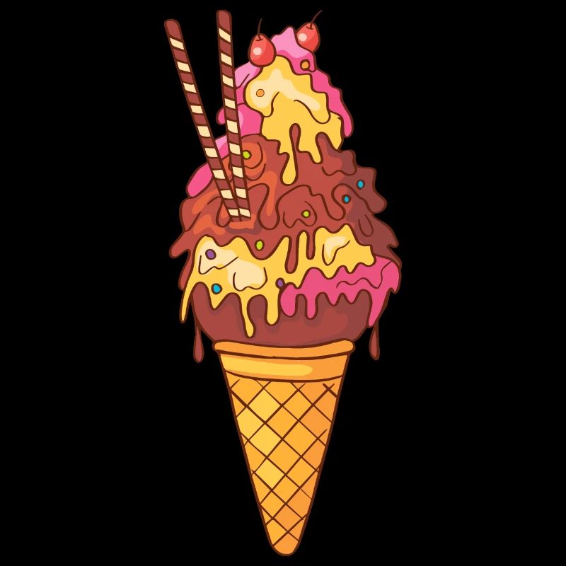 Crème glacée, crème glacée, crème glacée, crème glacée, boule, crème glacée, sundae