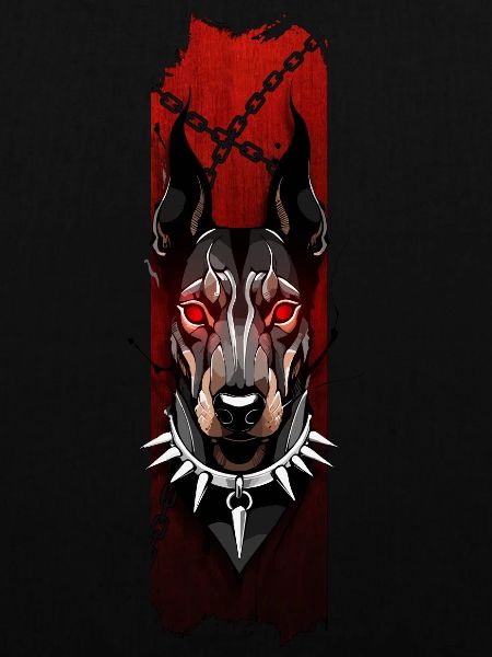 Fierce Doberman: Crimson Glare