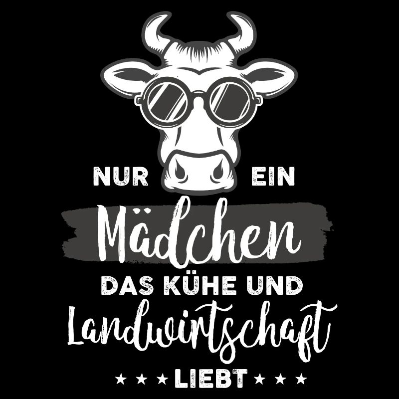 Ein Mädchen liebt Kühe