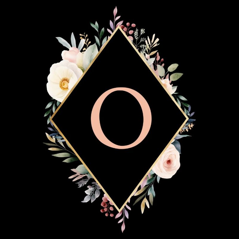 O Monogramm , Floral, Boho