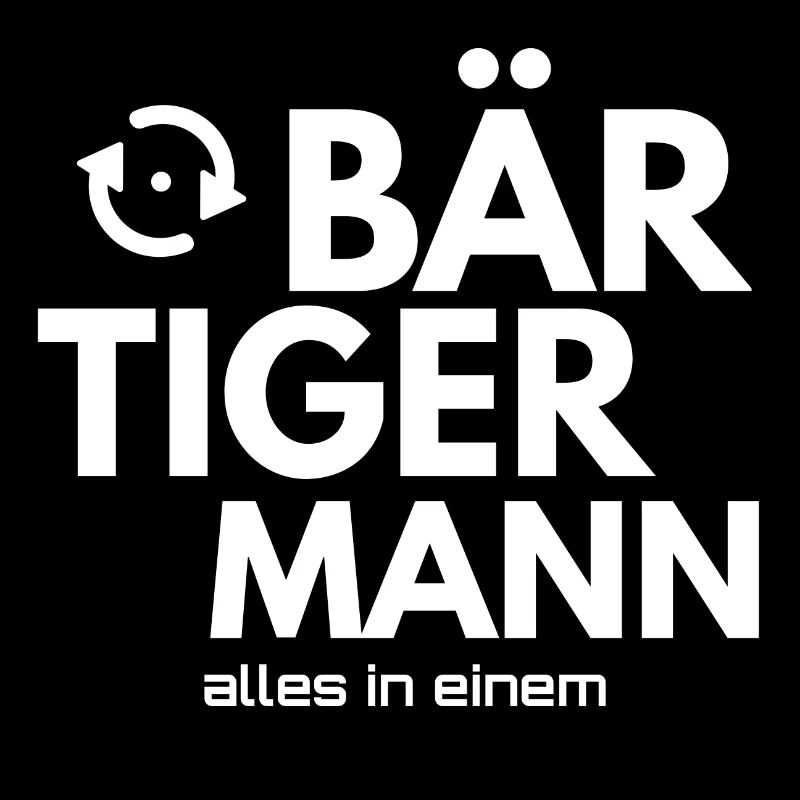 bär tiger mann