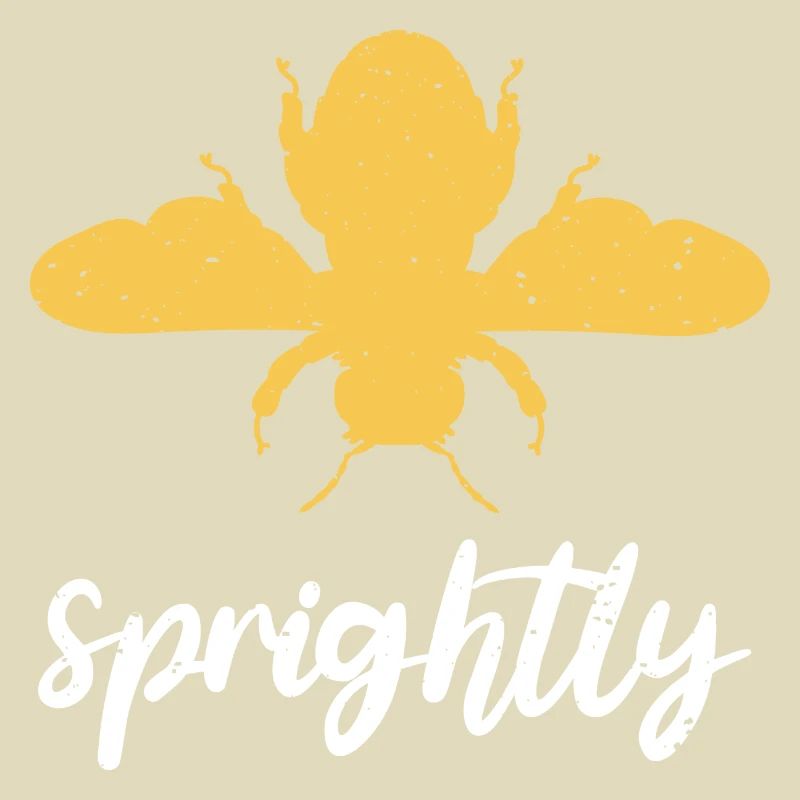 Yellow Bee Sprightly Bee Be Sprightly