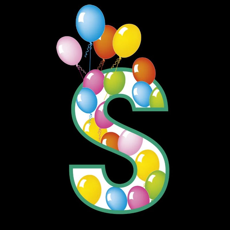 Buchstabe S Luftballons
