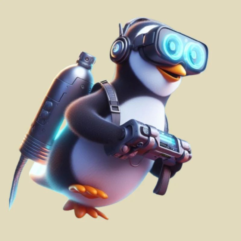 Futuristischer Pinguin 3