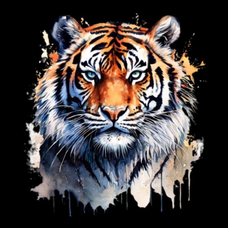 Tiger Aquarell