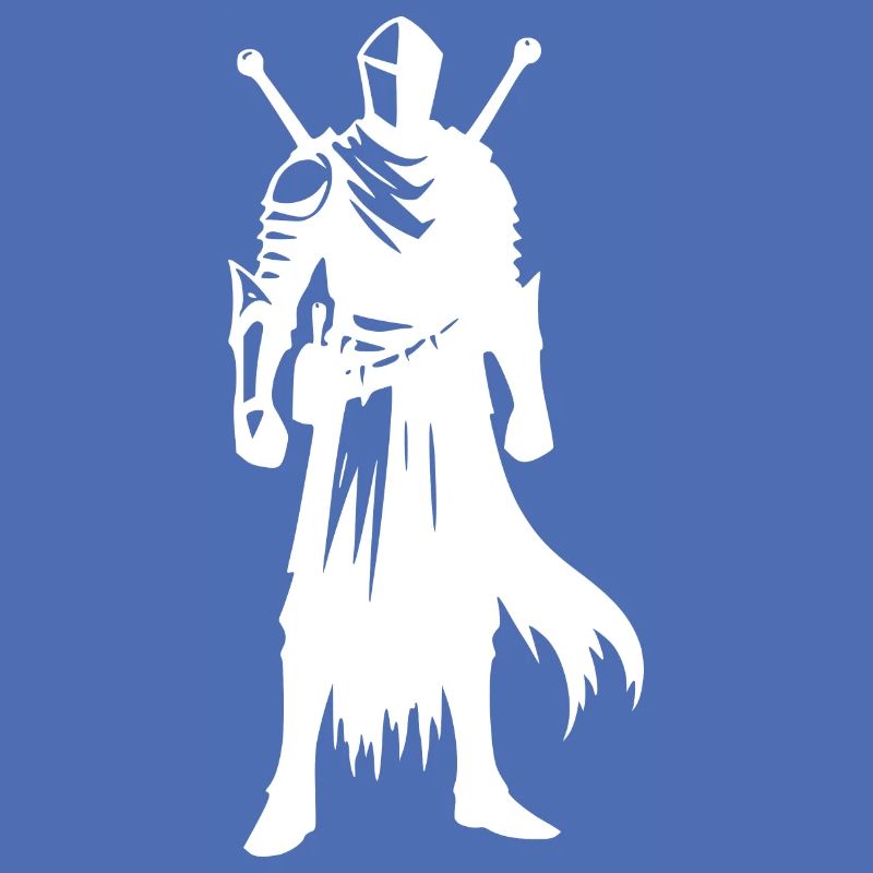Proud Knight Warrior with Sword and Shield