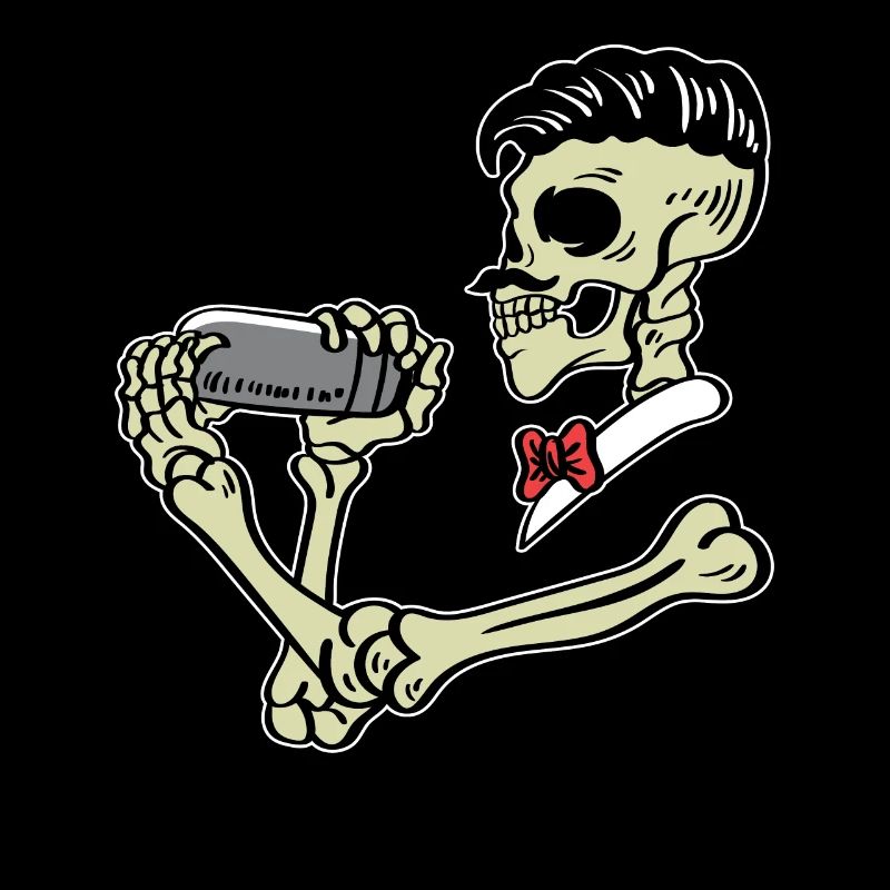 Skeleton Bartender Alcoholic Poison