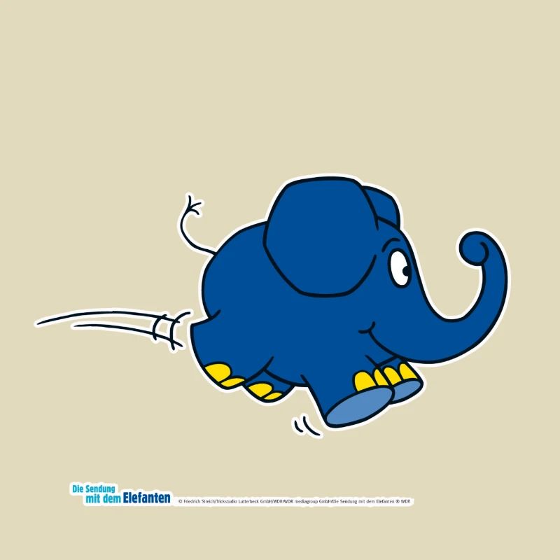 Der Elefant - hüpfend