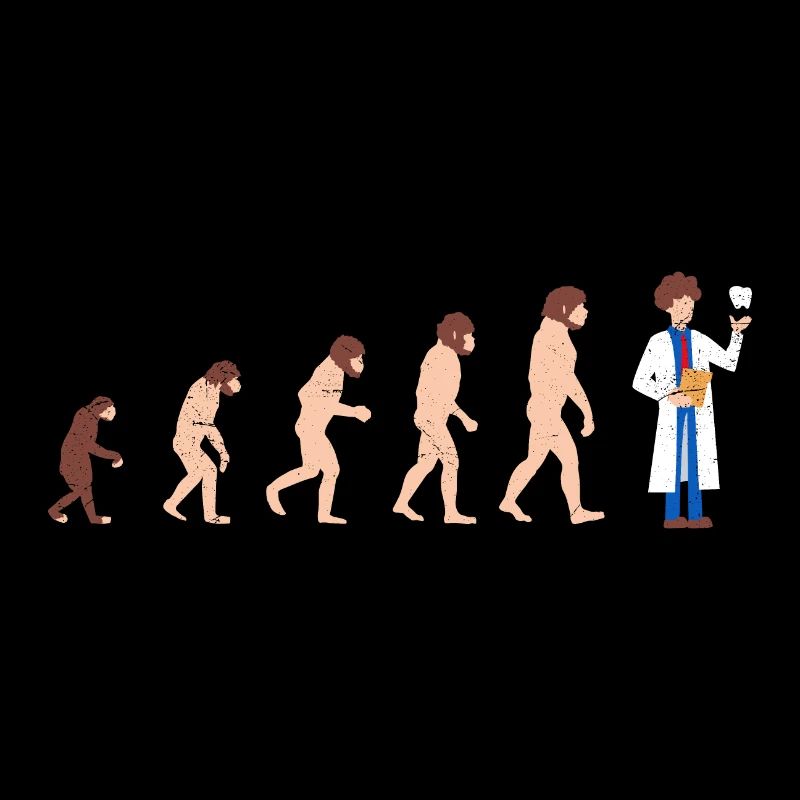 Evolution dentist Funny gift idea