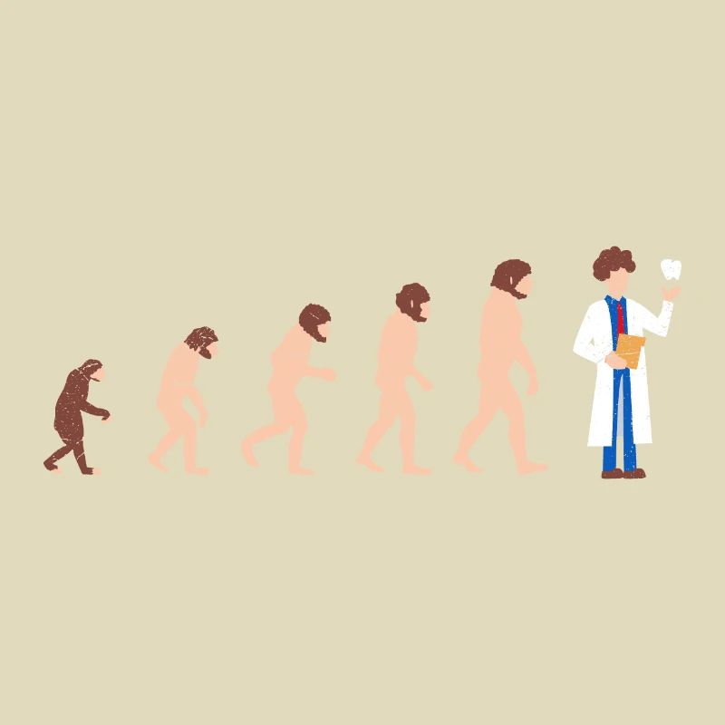 Dentiste évolution Idée cadeau drôle