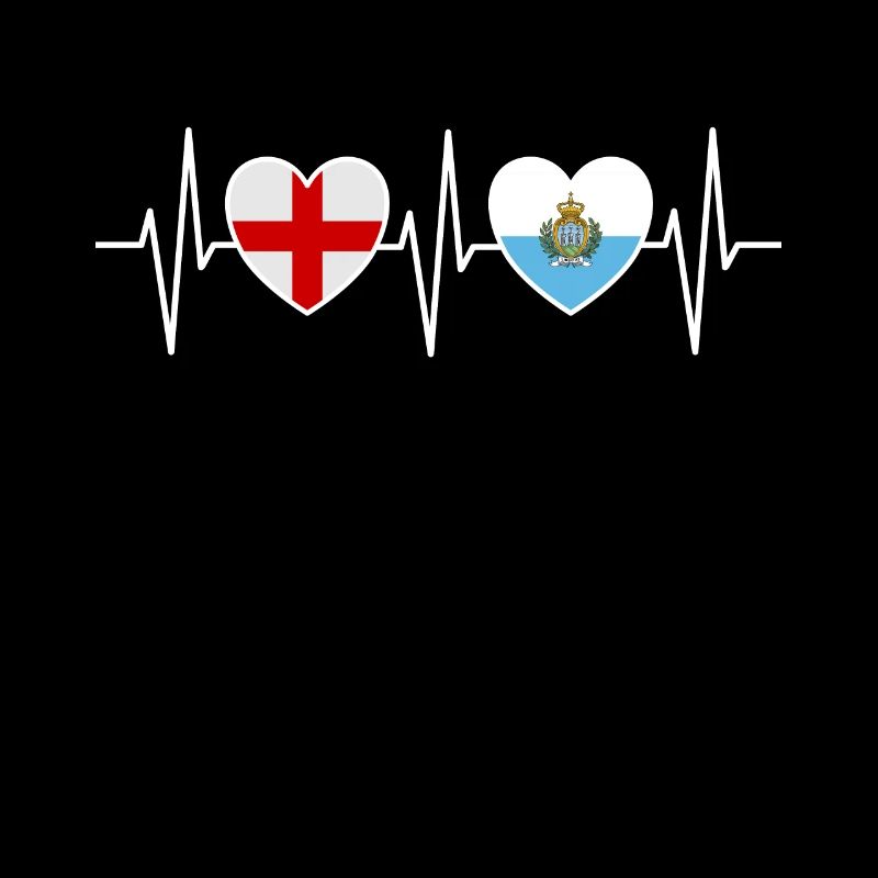 Drapeaux de l’Angleterre et de Saint-Marin