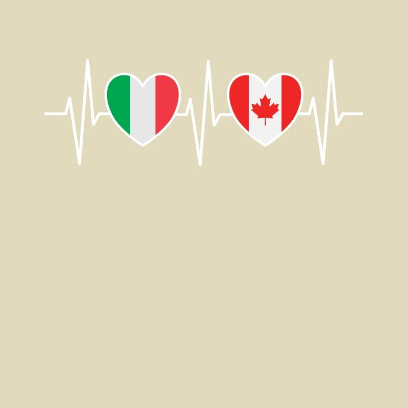 Drapeaux de l’Italie et du Canada Drapeau canadien