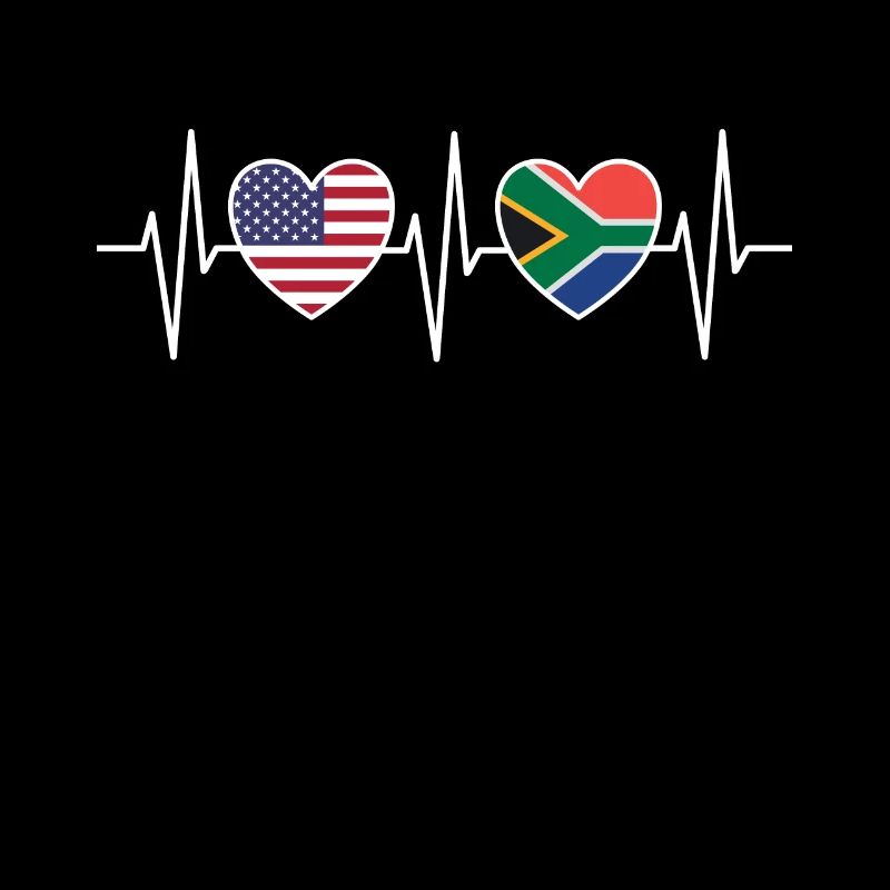 Drapeaux des États-Unis et de l’Afrique du Sud