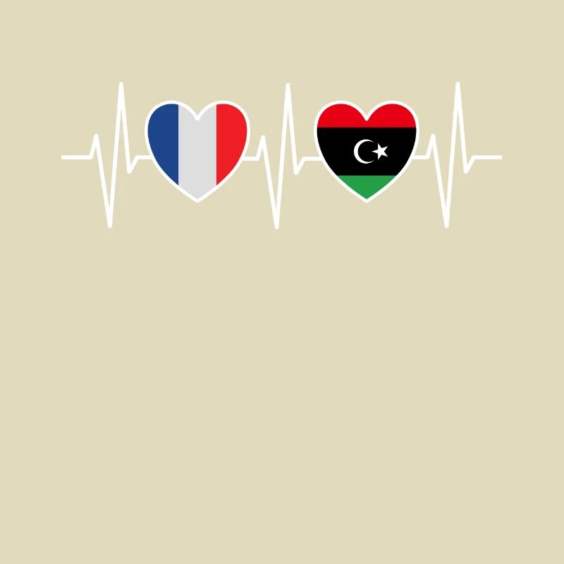 France and Libya Libyan flag