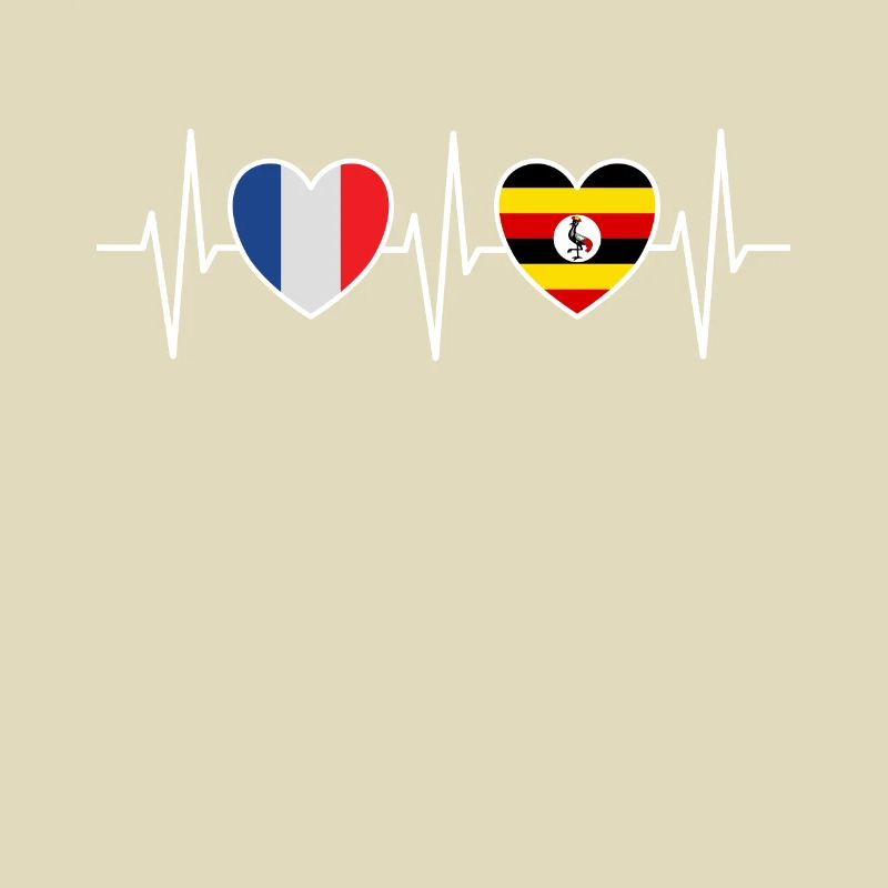 France et Ouganda Drapeau ougandais Drapeaux