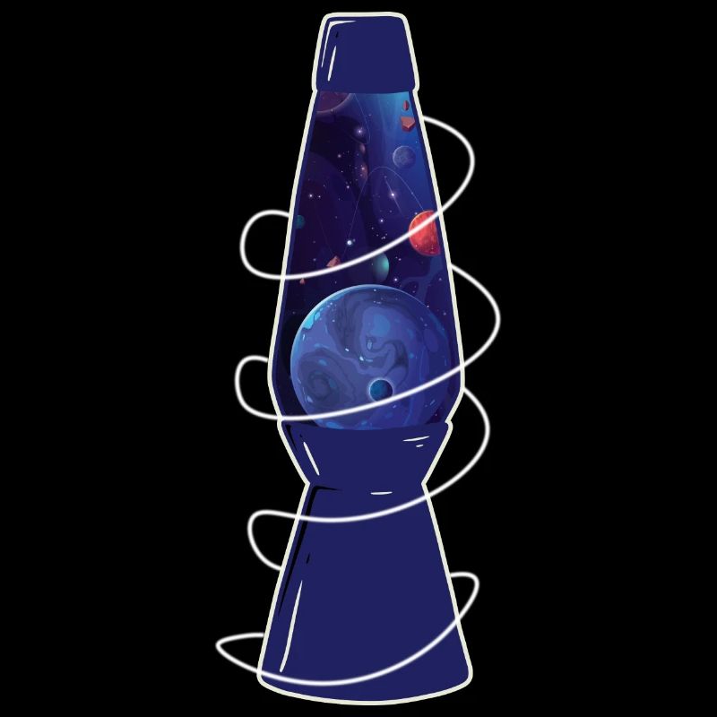 Retro Space Chic : Planètes de lampe à lave
