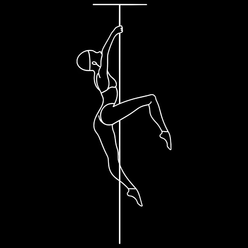 Women's pole dancing pole dancing