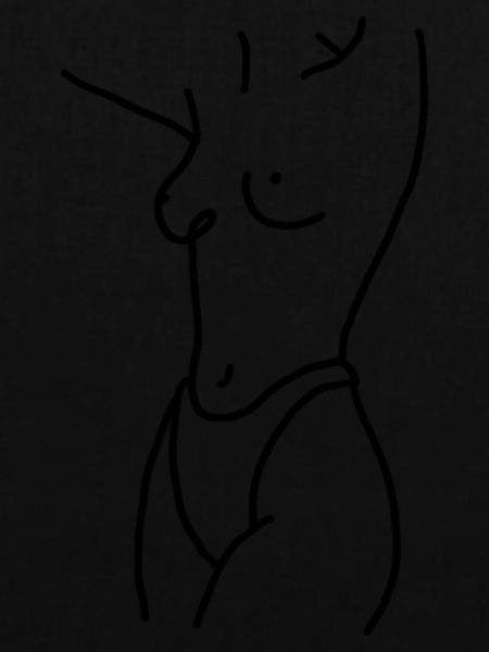 Kontur „Nackte Frau“