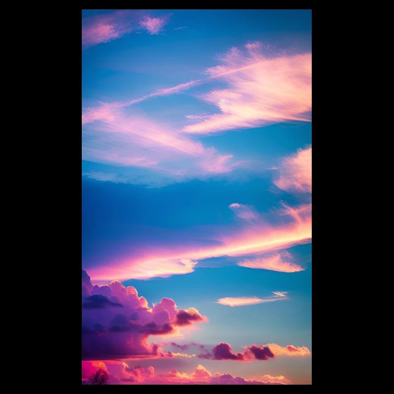 Pink clouds