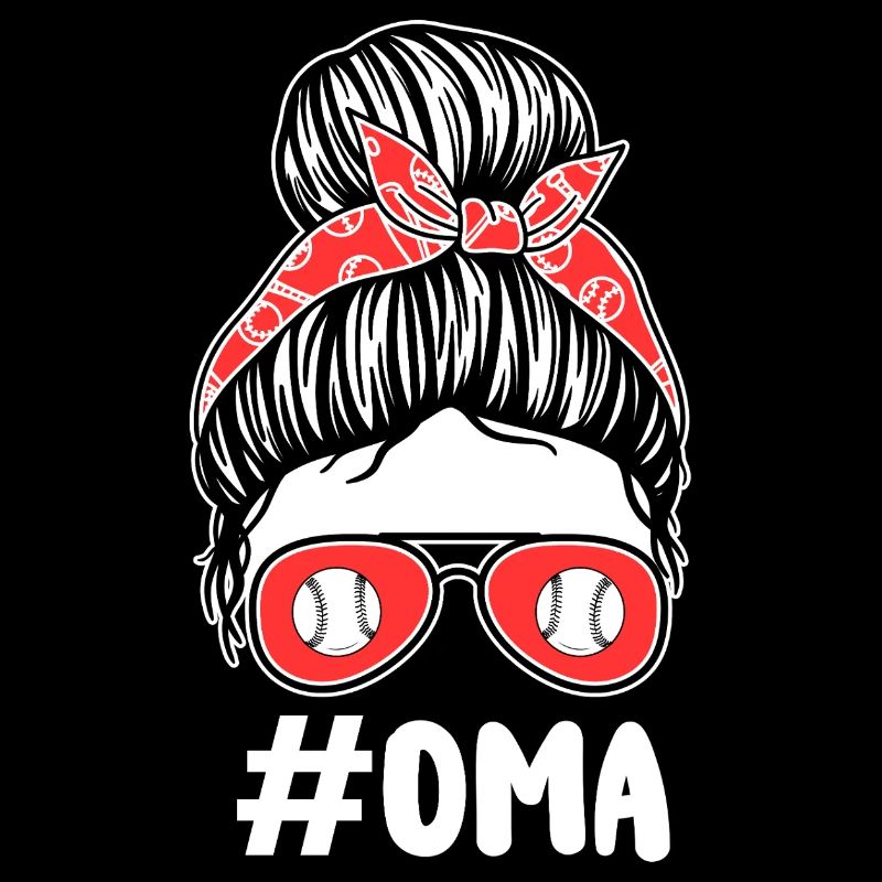 Baseballspieler Oma Großmutter Baseball