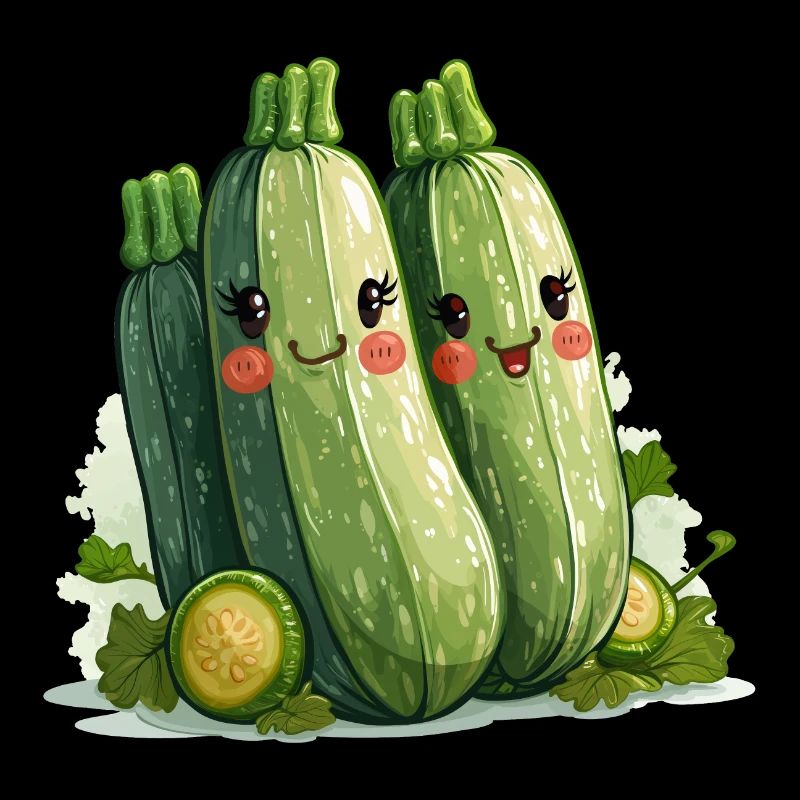 Zucchini Familie Comic Stil