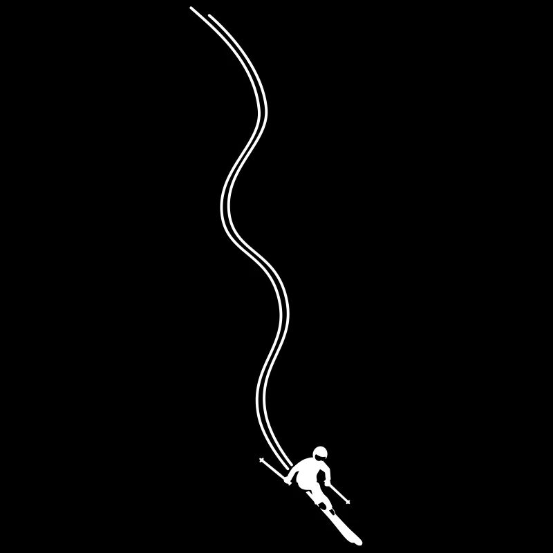 Skifahrer Carving