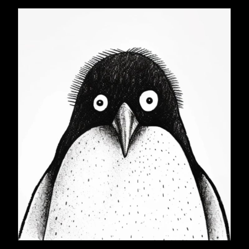 Penguin Pops: Minimalistic Comic Tee