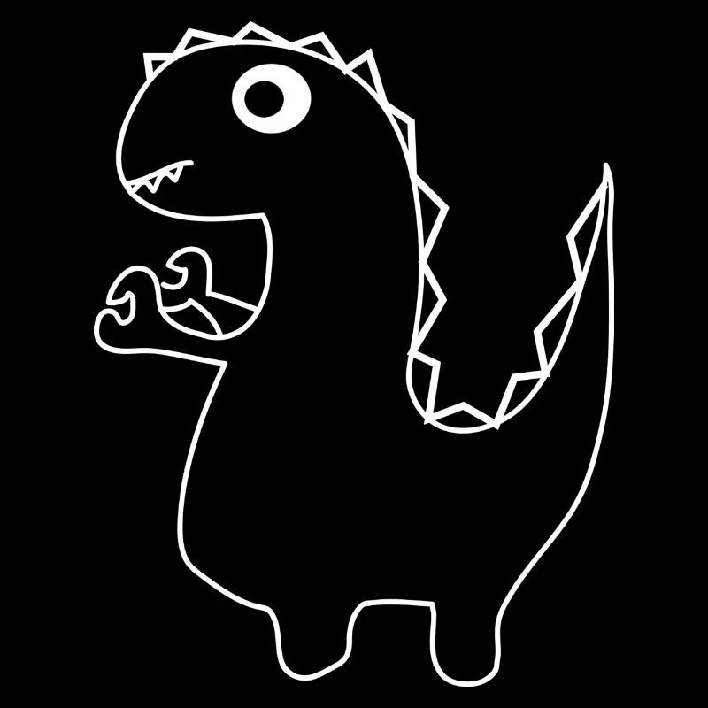 Bébé dinosaure avec des tentacules