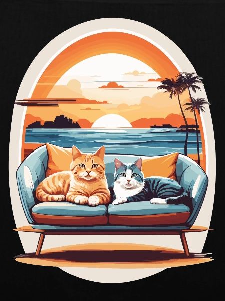 Katzen am Meer