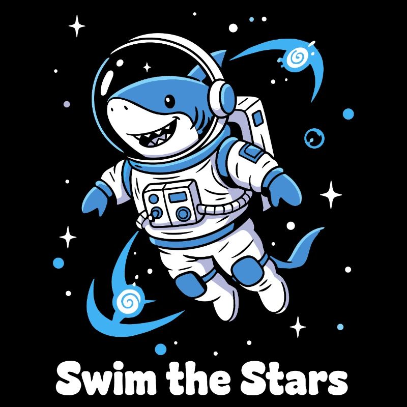 Astronaute requin de l’espace