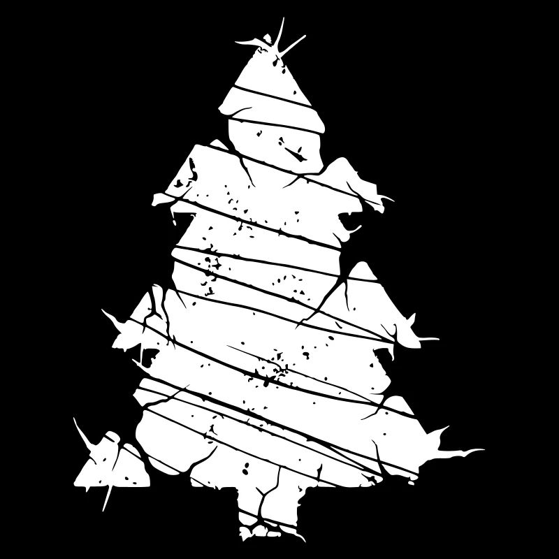 Christmas Tree Mosaic Sliver Art Vector