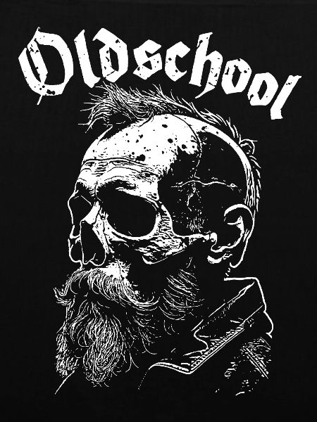 Old School Bart Schädel Portrait