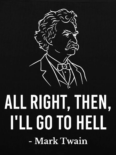 Mark Twain Zitat-Porträt-T-Shirt