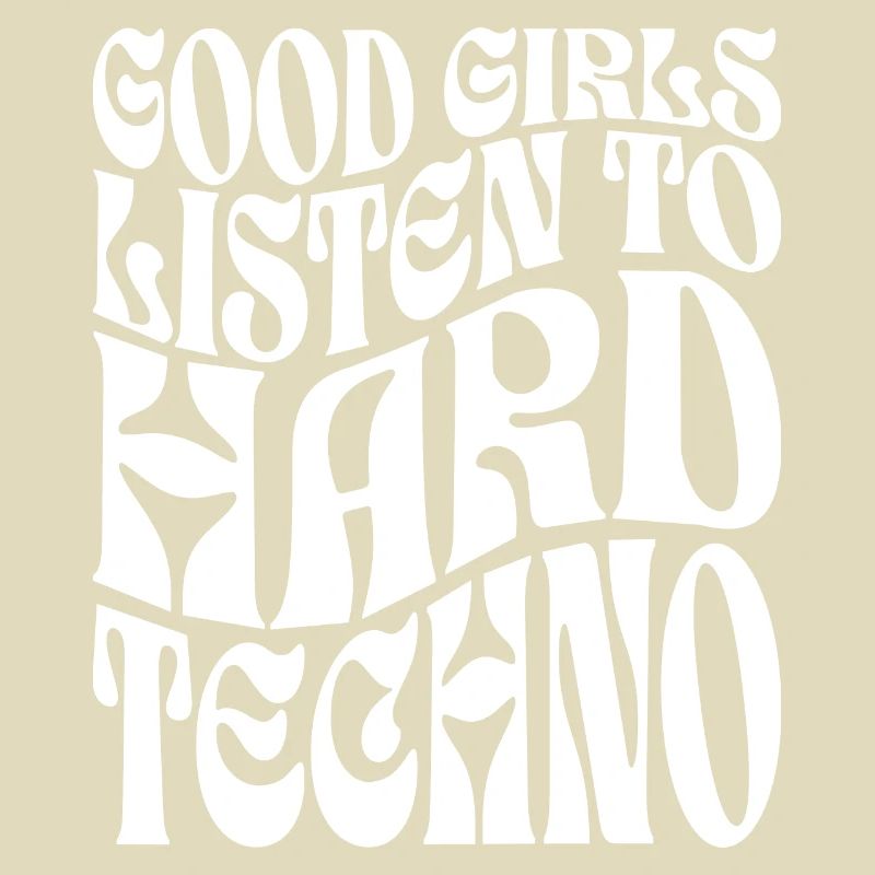 Mädchen hören Hard Techno EDM