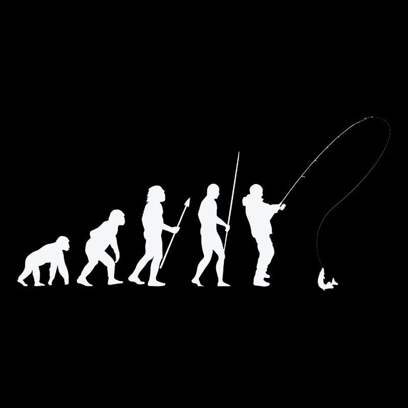 Angler Fischer Angeln Evolution