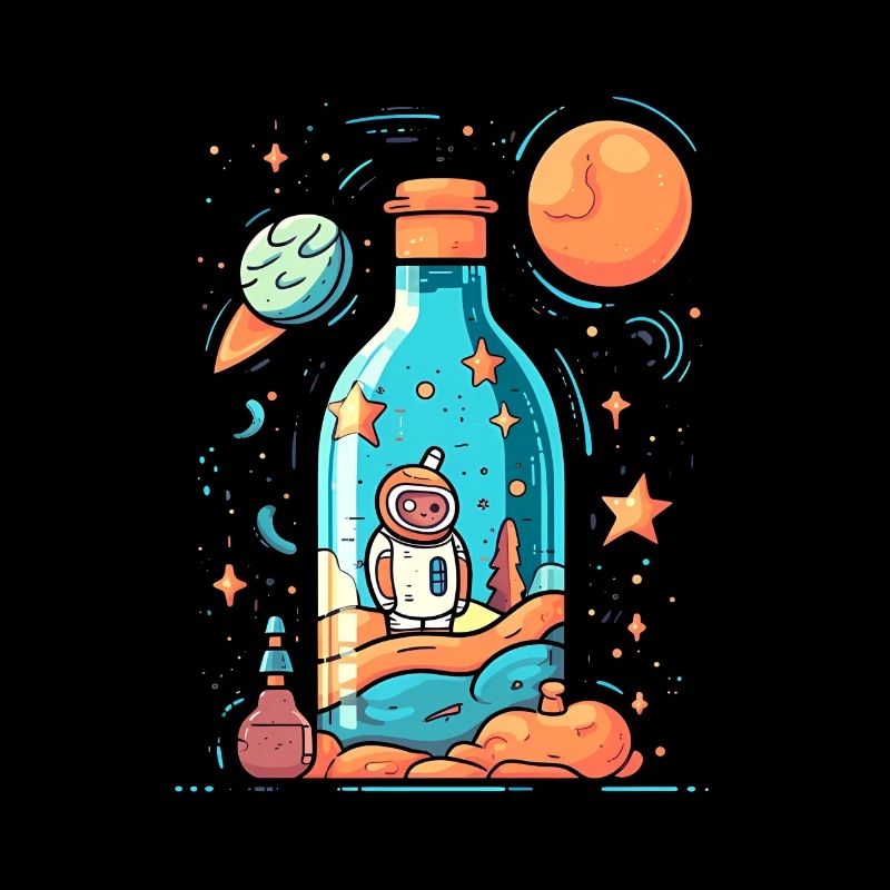 Astronaut Milchstrasse