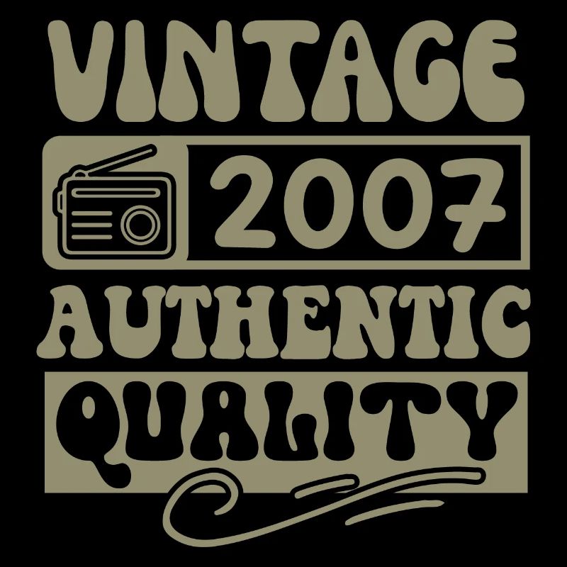 Authentic 2007 Millésime 2007 - Vintage 2007 Rétro