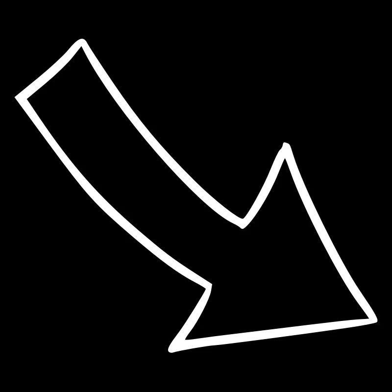 Arrow drawing sketch white