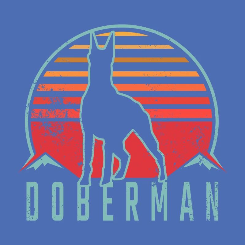 Doberman Retro Design