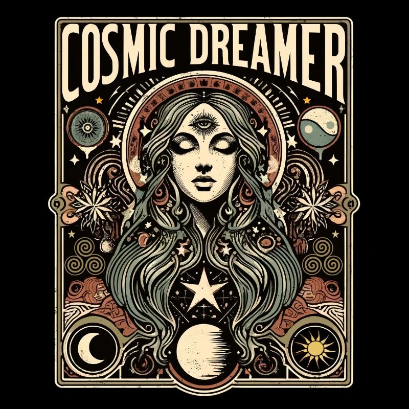 Kosmischer Träumer Mystische Kunst