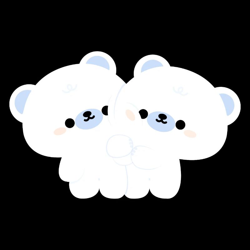 Eisbären-Pärchen