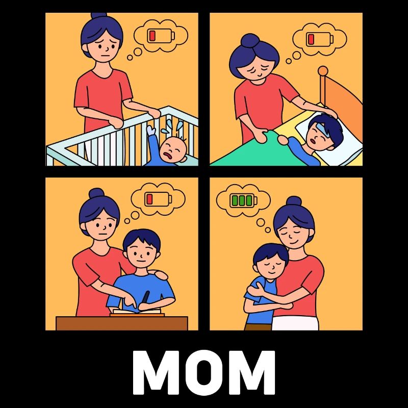 Muttertag Cartoon Design