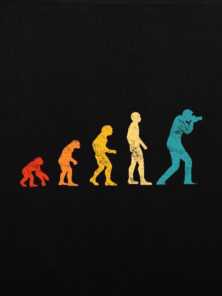 Retro evolution photographer