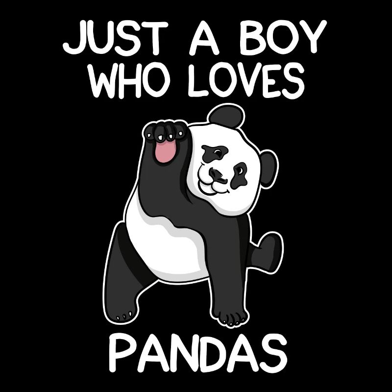 Nur ein Junge, der Pandas liebt
