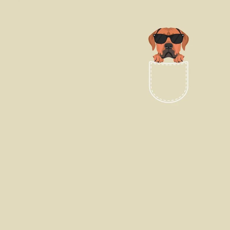Rhodesian Ridgeback in der Brusttasche